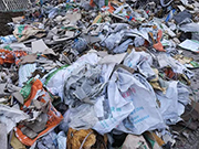 二裝垃圾物料圖 裝修垃圾分選生產(chǎn)線